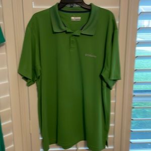 Columbia Omni-Shade 2XL shirt sleeve golf shirt, green, in good condition